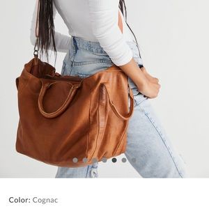 Free People Leslie Leather Tote